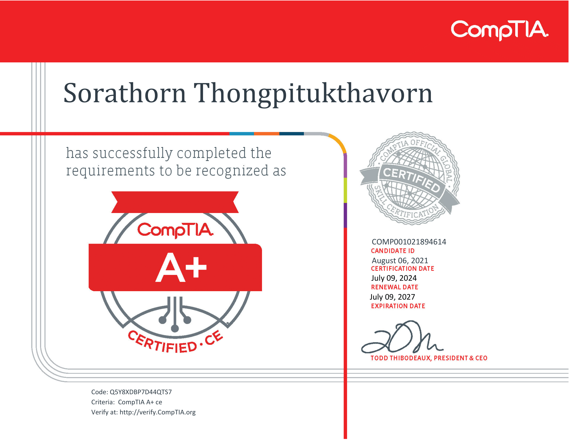 Certificate 1