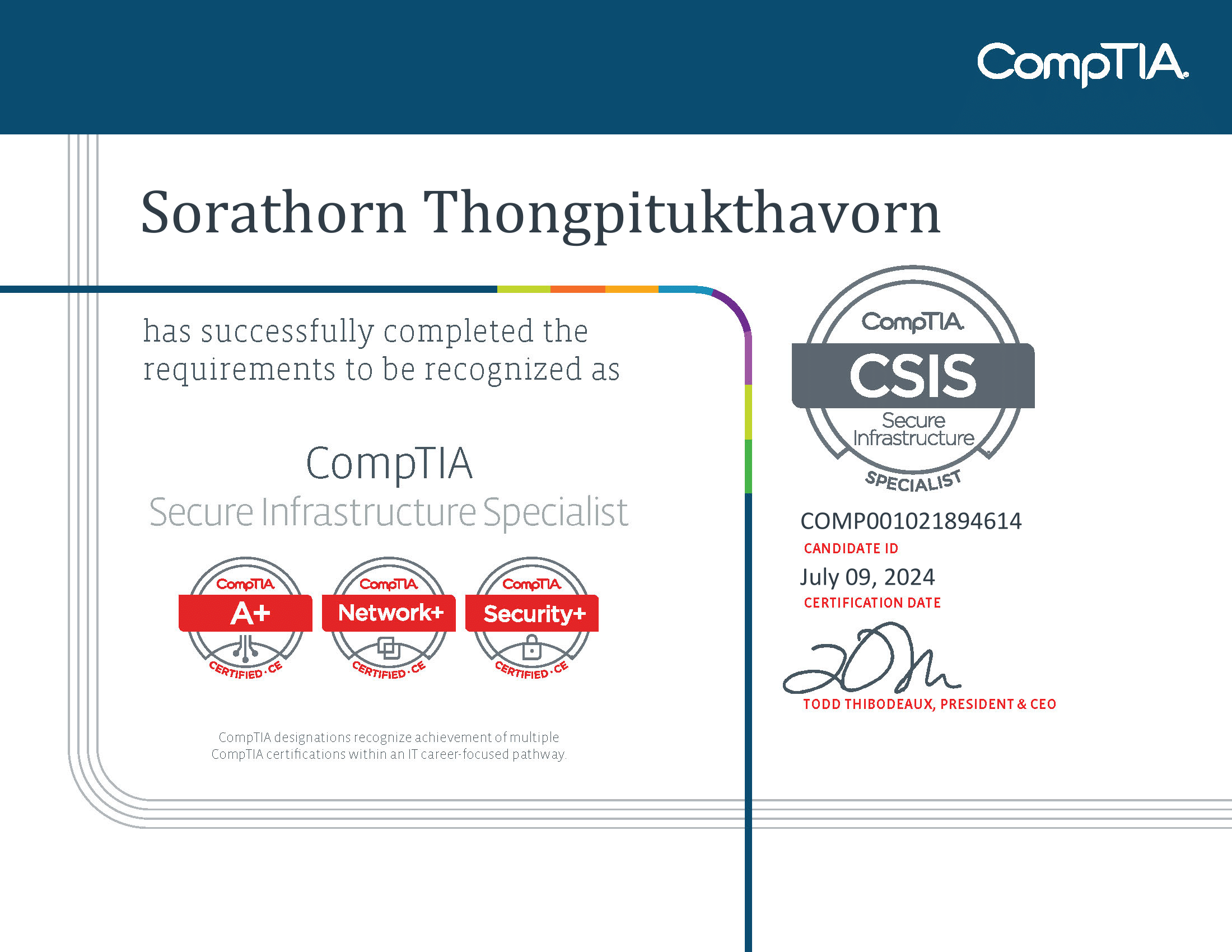 preload certificate