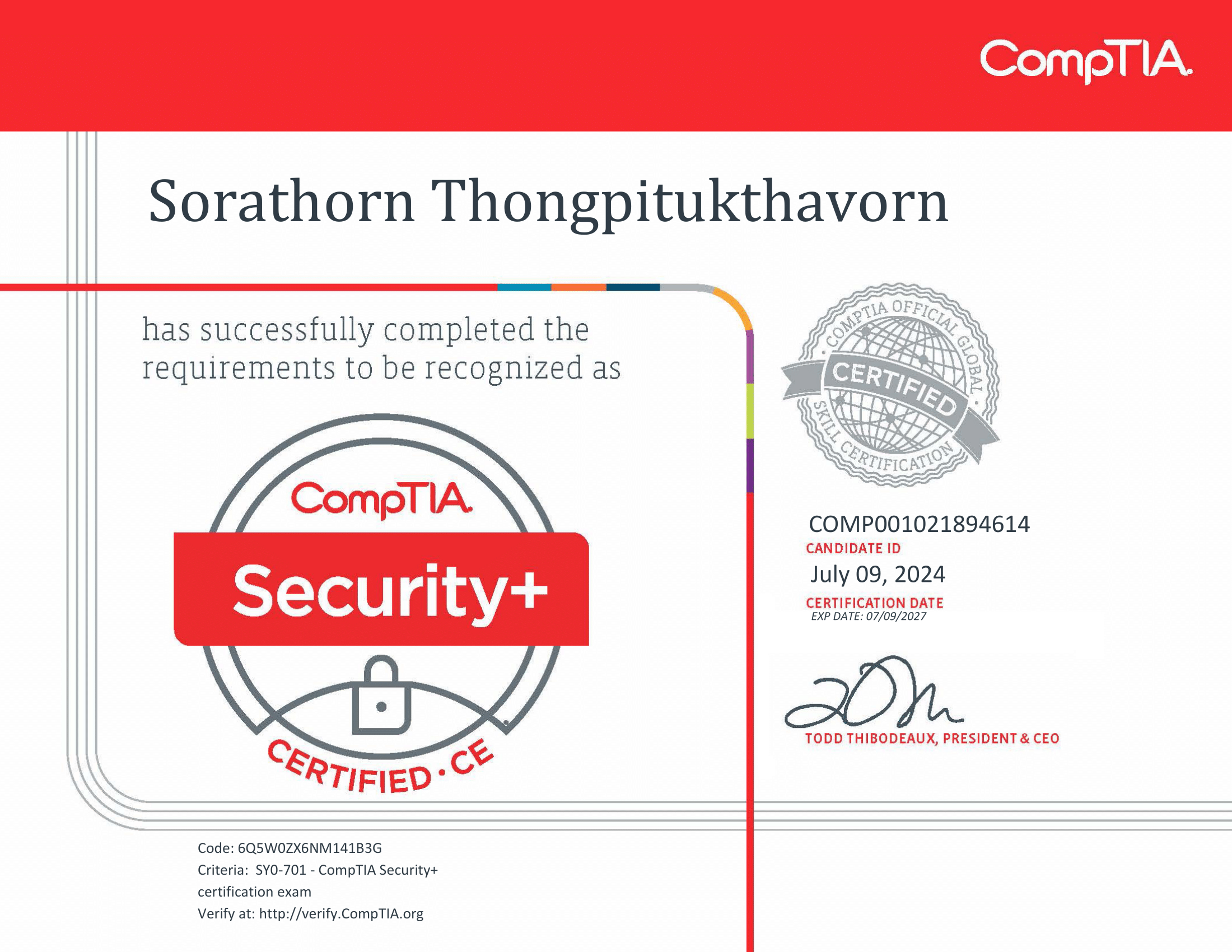 preload certificate